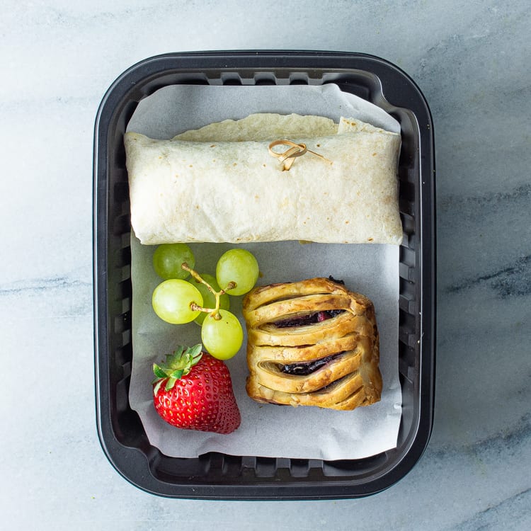 Individual Scrambled Egg Mini Wrap Box