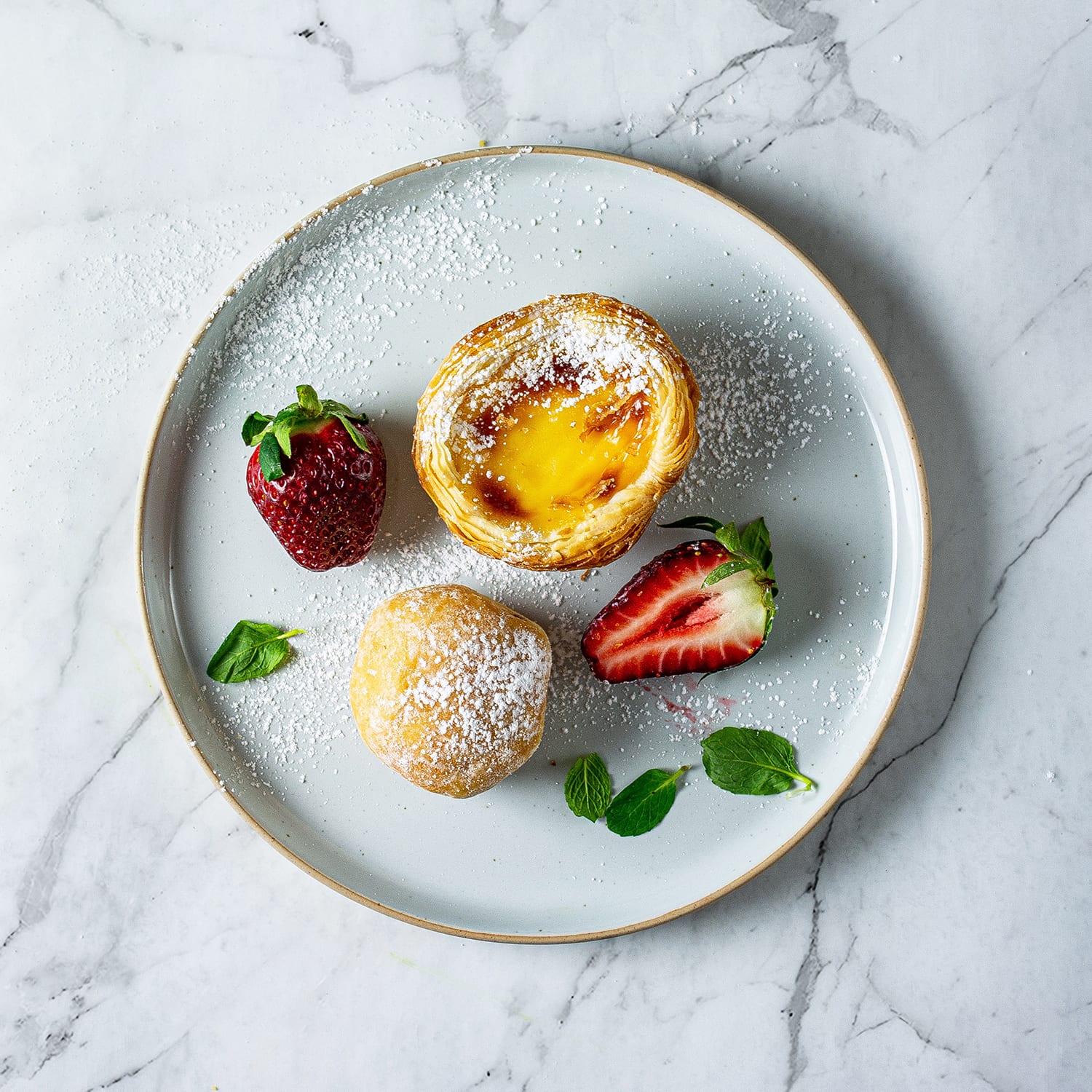 Mini Donut and Portuguese Tart Box