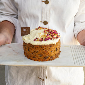 Carrot, Walnut & Sultana Cake with Cream Cheese Frosting