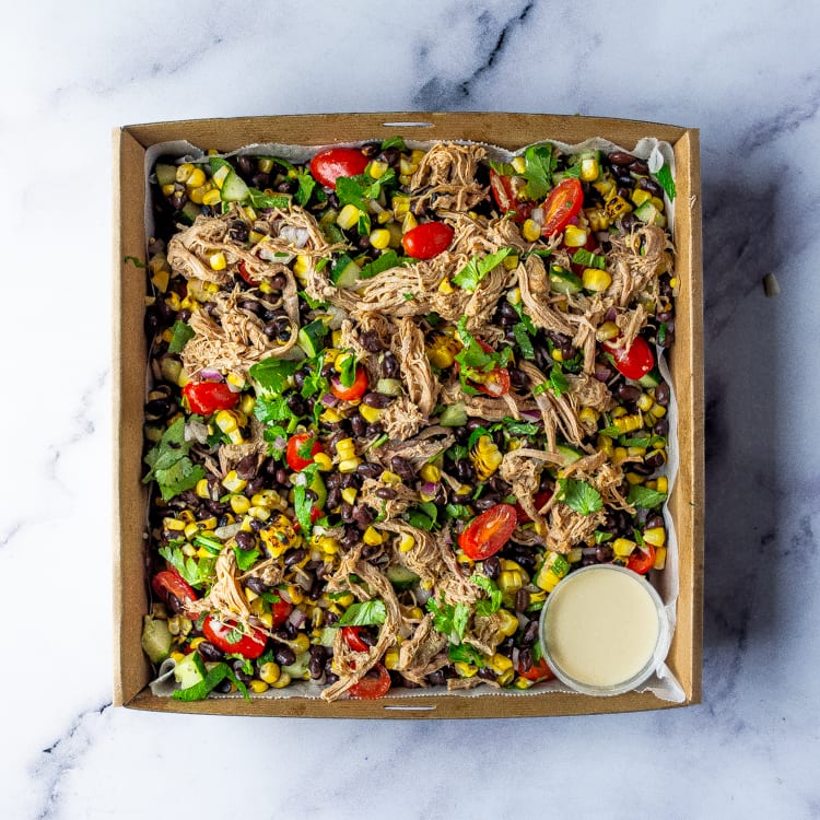 Pulled Pork with Charred Corn & Black Beans