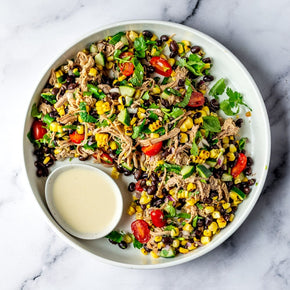 Pulled Pork with Charred Corn & Black Beans