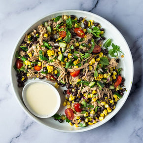 Pulled Pork with Charred Corn & Black Beans