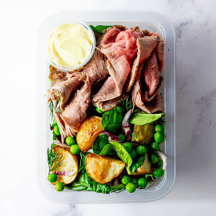 Roast Beef with Potato & Pea Salad Lunch Box