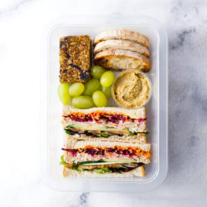 Vegan Club Sandwich Lunch Box